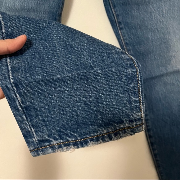 NWT Levi’s Blue Wedgie Fit Ankle Premium Jeans 24x28 100% Cotton Athens Shut It - Picture 14 of 16